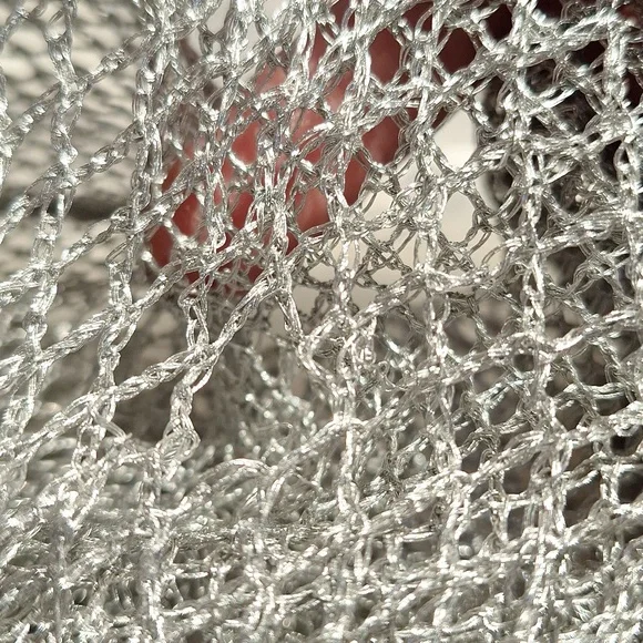 Cute Prada Metallic Silver Mesh Bag - Picture 3 of 5